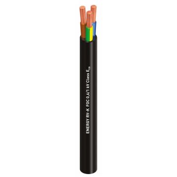 Cable energy class 1000 v rv-k 3g1,5 (negro) rollo 100m