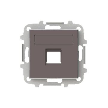 Tapa 1 conector con persiana tp