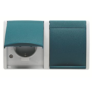 Doble schuko vertical