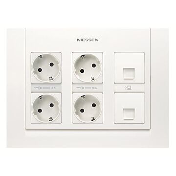 Kit caja de 3 columnas empotrar bl