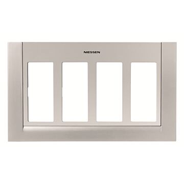 Placa caja/zocalo 4 columnas pl