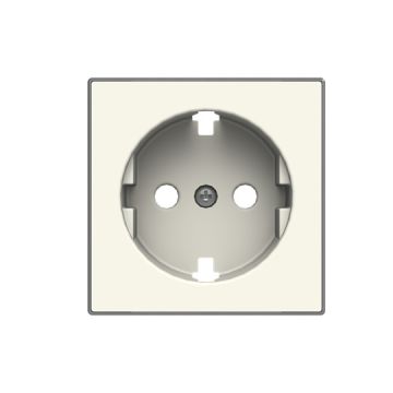 Tapa base enchufe schuko plano bl