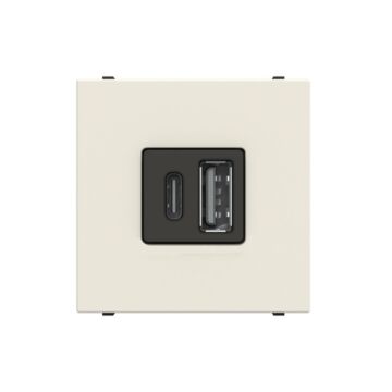 Cargador usb tipo a+c 18w 230v 2m bl