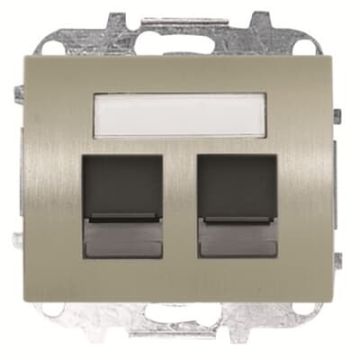Tapa 2 conectores rj45 cp