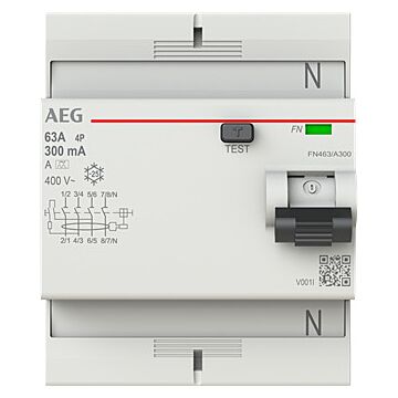 Int. dif. fn 4p 25a 30ma ac