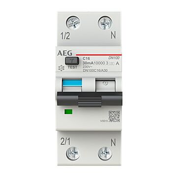 Int. mag. dif. dn100 1p+n 16a c 30ma a