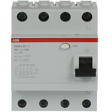 Int.dif.fh204ac-25/0,3 4p 25a ac 300ma