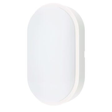 Aplique exterior oval 14w 1200lm 4000k blanco