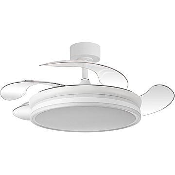 Ventilador de techo júcar con aspas abatibles y control por bluetooth