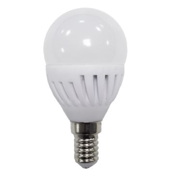 Esférica led cerámica 9w e14 3000k