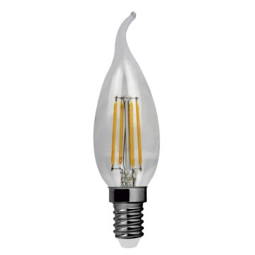 Lámpara flama lujo filamento led f 4w e14 30k