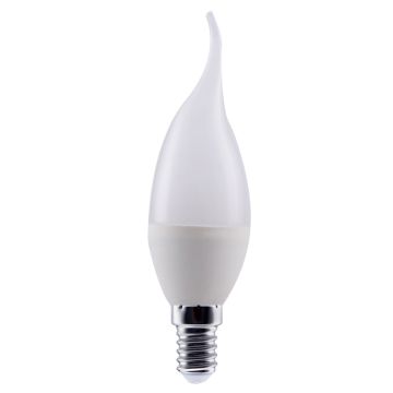Lámpara esférica flama lujo led p 7w e14 50k