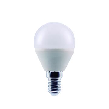 Lámpara esférica led 7w e14 50k 600lm