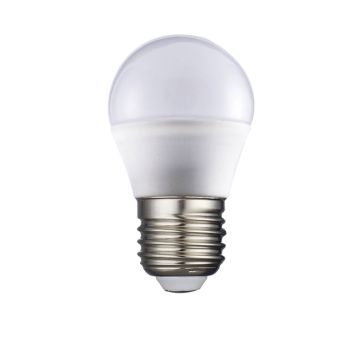 Lámpara esférica led 7w e27 40k 600lm