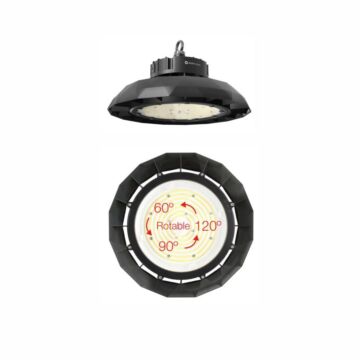 Luminaria industrial ufolens led 100w 5000k 100-260v 110°