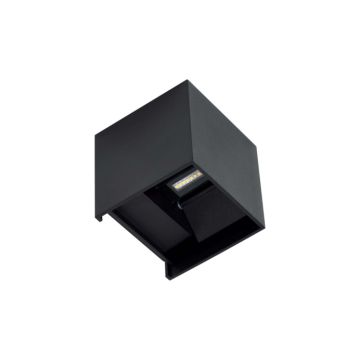 Aplique lek negro 6,8w 220-240v 10° 120° 3.000k ip54 530lm