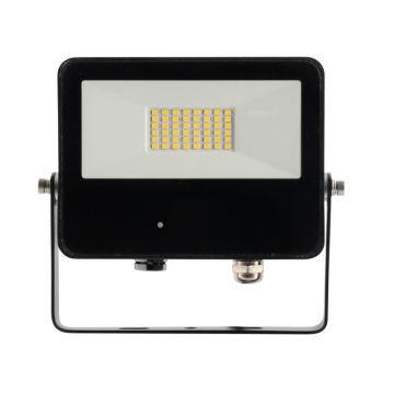 Luminaria exterior sky-v3 led con sensor 220v 30w negro 110° 5000k 2700lm
