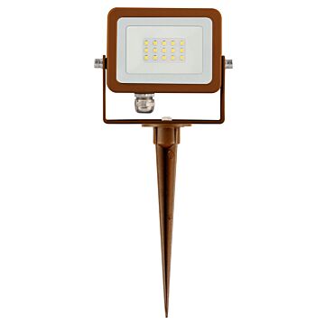Pica jardín sky corten led 220-240v 10w 110° 3000k con piqueta 900lm