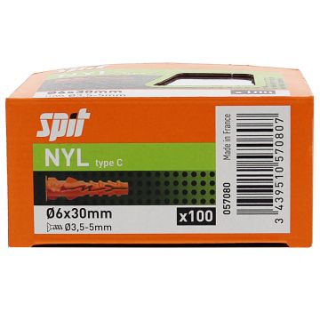 Taco nyl 6 collareta (100u)