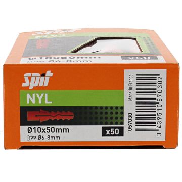 Taco nyl 10 sin collareta (50u)