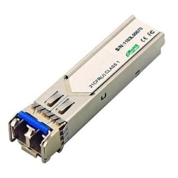 Módulo sfp, 1000 base-lx/lh, lc, fibra dual 1310 nm, 20 km standard sm, 550 m on any mm, 0 to 70°c
