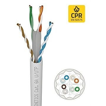 Cable cat. 6a u/utp rígido lszh cca s1a,d1,a1 en bobinas de 500m