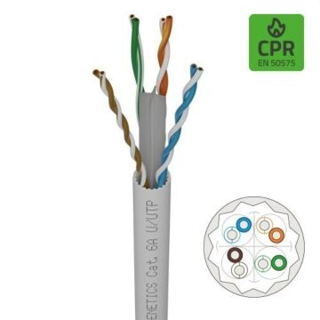 Cable cat. 6a u/utp rígido lszh b2ca s1a,d1,a1 en bobinas de 500m