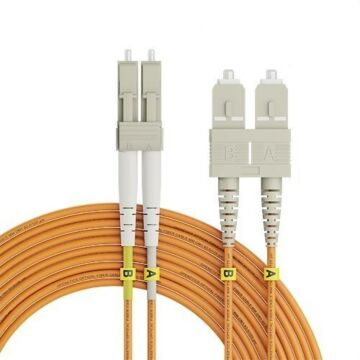 Latiguillo bifibra openetics multimodo om1, lc-sc 62,5/125 µm pulido pc, de 2 m
