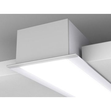Perfil de aluminio tsl-e45r para montaje empotrable en techo