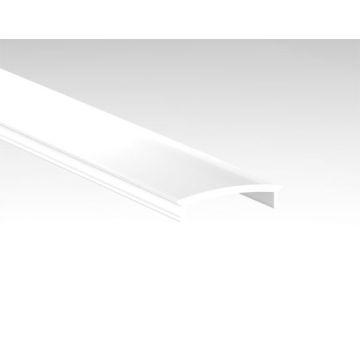 Difusor de policarbonato blanco compatible con los perfiles tsl-s13, tsl-e13.