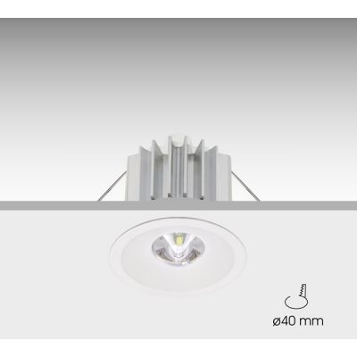 Luminaria Izar LED N30-N antipánico blanca