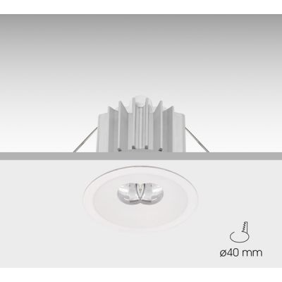 Luminaria Izar LED N30-A antipánico blanca