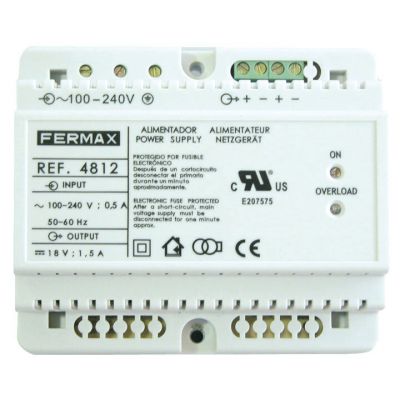 ALIMENTADOR DIN6 100-240VAC/18VDC-1,5A
