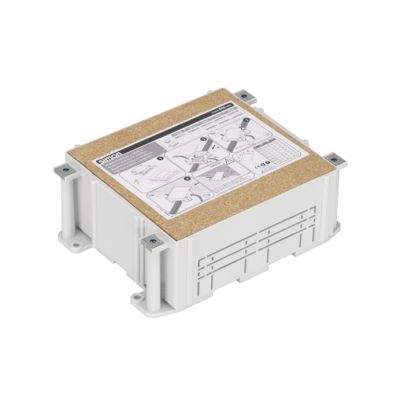 Cubeta de plástico para caja de suelo regulable de 4 elementos para instalación en suelo de pavimento Simon 500 Cima