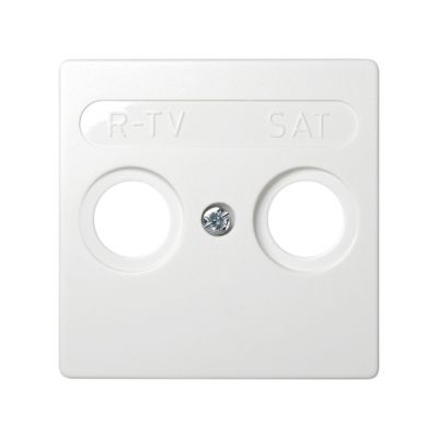 Placa para tomas inductivas de R-TV+SAT blanco Simon 73 Loft