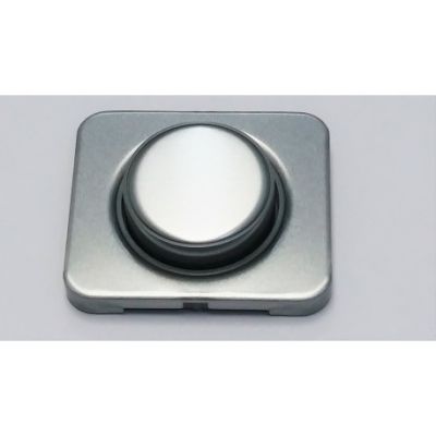 Tapa con botón para regulador electrónico aluminio mate Simon 75