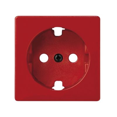 Tapa con dispositivo de seguridad para la base de enchufe schuko rojo Simon 82