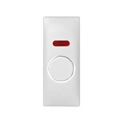 Tapa con botón para regulador electrónico (interruptor/conmutador) de tensión blanco Simon 82 Centralizaciones