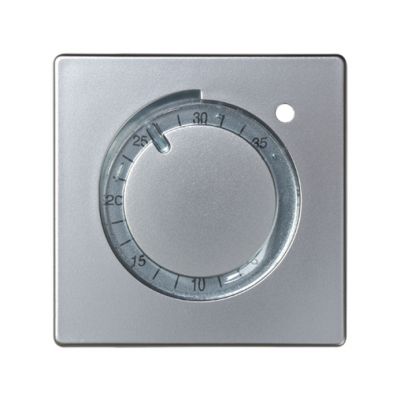 Placa para termostato de calefacción aluminio Simon 82