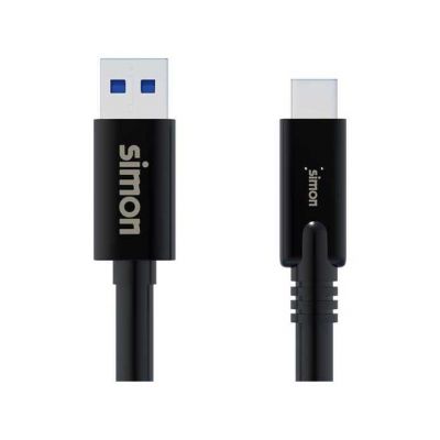 CABLE USB 3.1 A - USB C NEGRO 1M