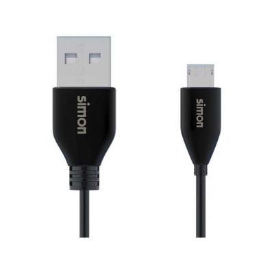CABLE USB 2.0 A - MICRO NEGRO 1M