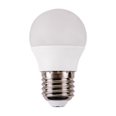 Lámpara LED ESSENSE BALL basic, de forma esférica, de 5W de potencia a 230V AC, con un flujo de 501lm y 4000K. Casquillo es E27. De muy bajo consumo,