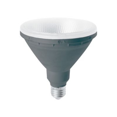 Lámpara LED ICON PAR 38 IP65 smart de 15W de potencia, a 230V AC, para una iluminación en color verde. El casquillo es E27. Para exteriores, con resis