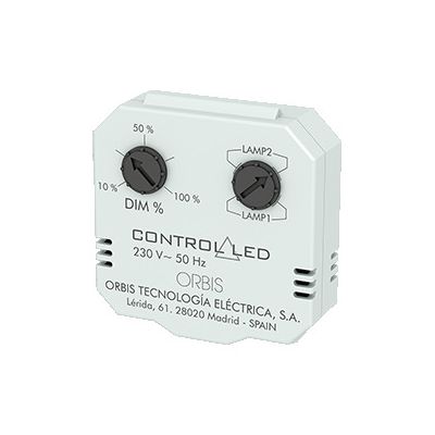 Control Led 230 V, Regulador De Luminosidad  Con Nivel Fijo De Regulacion, Caja Mecanismo