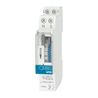Uno D 230 V. Interruptor Horario Analogico 1 Modulo Sin Reserva Diario Interruptor 16(4) A