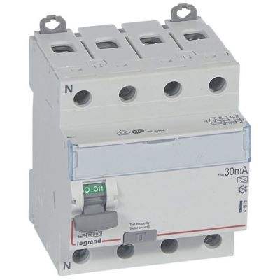 Interruptor diferencial DX³ - 4P- 400V~- 100A - tipo A - 30mA - 4 módulos