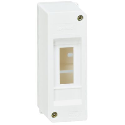 Caja cubrebornas IP 30 - Autoextinguible 650 ºC - 2 módulos - Blanco RAL 9010