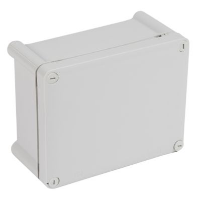 Caja Plexo IP55 IK07, rectangular, de 180x140x92mm. Sin entradas. Color gris