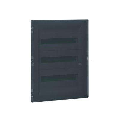 Caja de empotrar aislante Practibox³ 3 filas - 54 módulos - puerta transparente