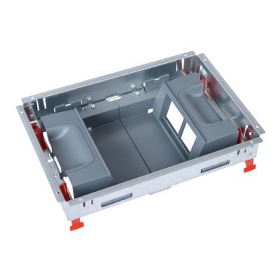 Soporte portamecanismos caja suelo rectangular-mecanismos posición vertical-8m